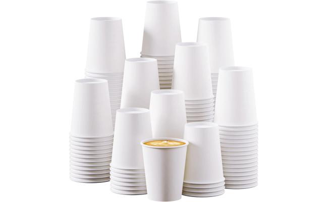 White Paper Cups Medium Pack of 50